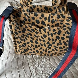 Brand new Stella&Dot Animal print fabric small bag